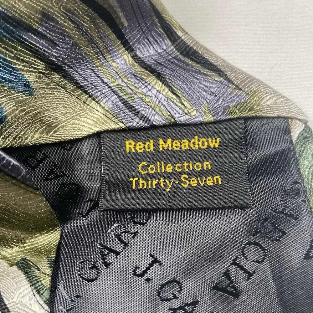 J Garcia Necktie Silk Tie Red Meadow Limited Edition Collection Thirty Seven